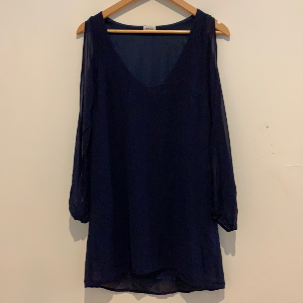 Tobi Blue Chiffon Dress